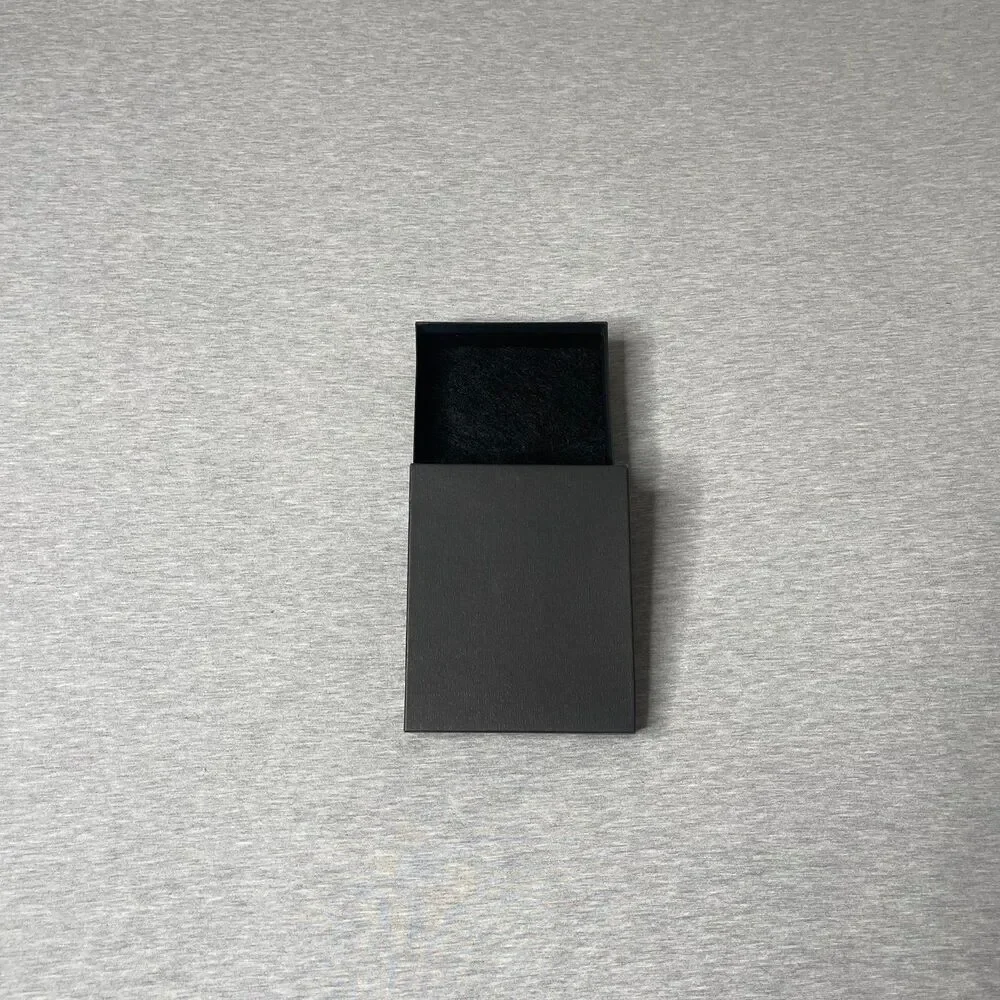 Macy’s Solid Black 5.5” x 6” Jewelry Necklace & Bracelet Gift Box